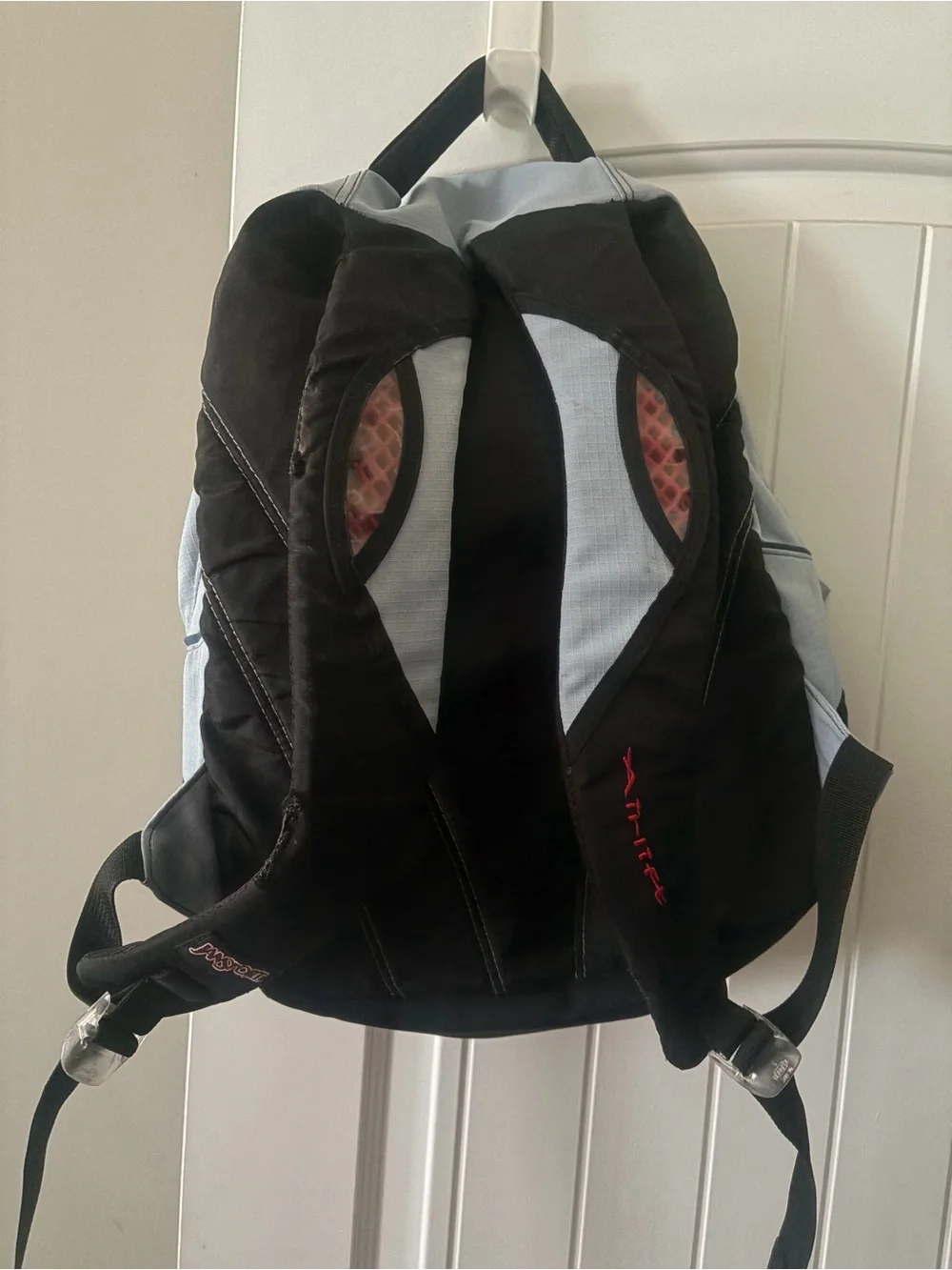 JanSport Light Blue and Black Backpack